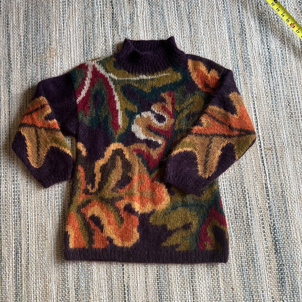 Classiques Entier Autumn Leaf Pattern Sweater - image 1